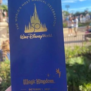 Disney Parks Oct. 1st Day Of 50th Anniversary Commemorative Souvenir Park Map